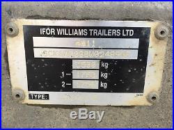 Ifor Williams Flatbed Beavertail Car Transporter Trailer Twin Axle 3500KG 16x7.4