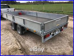 Ifor Williams Flatbed LM166 Twin Axle Dropside Car Transport Trailer 2017