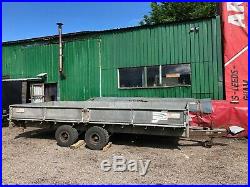 Ifor Williams Flatbed Trailer Galvanised Low Loading LL166G Towing Twin Axle