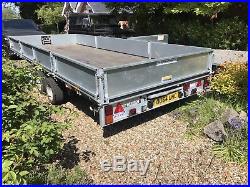 Ifor Williams LM187 Tri Axle Trailer With Winch Ramps Hinging Sides No VAT