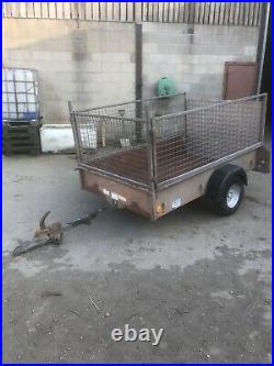 Ifor Williams P6e Trailer with Ramp, Caged mesh sides
