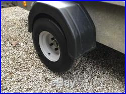 Ifor Williams P8e 750kg single axle trailer drop ramp spare wheel