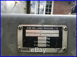 Ifor Williams Trailer With Full Mesh Cage, Brakes With Locks & Spare Wheel Vgc