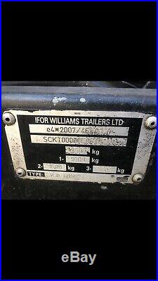 Ifor Williams Tri Axle Car Trailer, Tilting, Beaver Tail, Winch High Spec, 3.5T