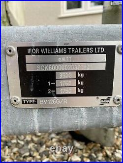 Ifor Williams Twin axle, BV126 box trailer 3500KG load