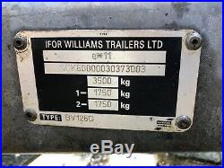 Ifor Williams box trailer BV126G