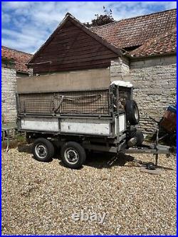 Ifor Williams tipper trailer with added electric lift