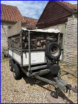 Ifor Williams tipper trailer with added electric lift