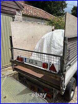 Ifor Williams tipper trailer with added electric lift