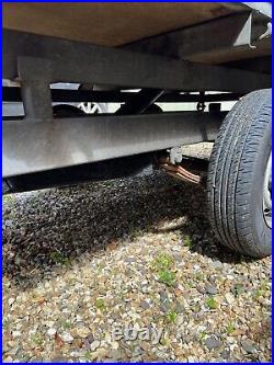 Ifor Williams tipper trailer with added electric lift