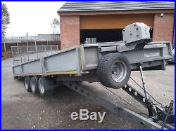 Ifor Williams tri axle/ tilt bed car trailer. No VAT