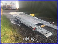 Ifor williams car trailer with tipping bed good condition