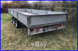Ifor williams trailer 18foot triple axle sides tool box LED lm186 ivor 3.5ton