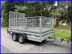 Inderspention Twin Axel Caged Trailer 10x6 Drop Down Plant Ramp