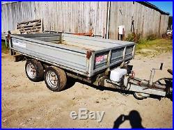 Indespension 8ft Tipping Plant Trailer with ramps spares or repair