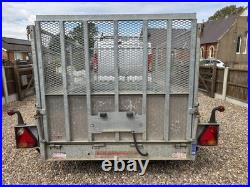 Indespension 8ft x 5ft General Purpose Trailer + Ramp + Mesh Sides 2700KG