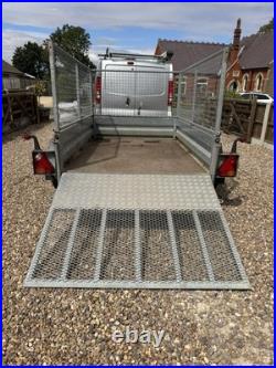 Indespension 8ft x 5ft General Purpose Trailer + Ramp + Mesh Sides 2700KG