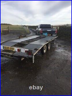 Indespension Car Trailer Transporter Twin Axle 12v Winch