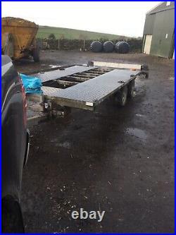 Indespension Car Trailer Transporter Twin Axle 12v Winch