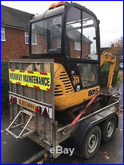 Indespension Challenger Twin Axle Plant Digger Transporter Trailer Inc Ramp