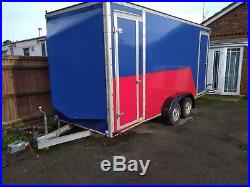 Indespension box van trailer 16ft6 x6ft 5.05x1.82m double axle 3.5t