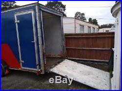 Indespension box van trailer 16ft6 x6ft 5.05x1.82m double axle 3.5t