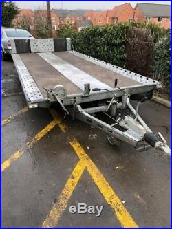 Indespension car transporter hydraulic tilt bed trailer with winch