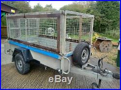 Indespension challenger 8x4 trailer fully caged with ramp
