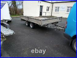 Indespension flat sided trailer with ramps used