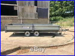 Indespension flatbed trailer 14x 66 3500kg great condition