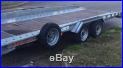 Indespension twin axle transporter / car trailer