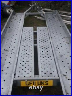 Ivor Williams Car transporter trailer 1400kg immaculate CAN DELIVER TO YOUR DOOR