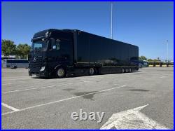 Kassbohrer 6 Car Enclosed Car Transporter Trailer Mercedes Actros Low Ride 4x2