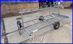 Kayak/Canoe/14 Bicycle Trailer, Galvanised, DVSA Approved, with Spare Wheel