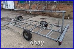 Kayak/Canoe/14 Bicycle Trailer, Galvanised, DVSA Approved, with Spare Wheel