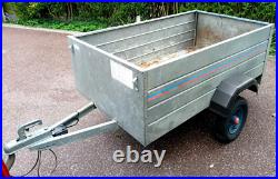 Klinn Unbraked Deep Sided Box Trailer Load Area L= 1.55 W= 0.9 D= 0.45 m Klinn Unbraked Deep Sided Box Trailer Load Area L= 1.55 W= 0.9 D= 0.45 m