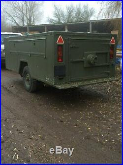 Land Rover or Army Truck Trailer, Ex Rocket Launcher Support Trailer