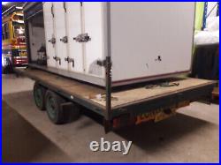 Large 16ft x 8ft flatbed/dropside builders/general trailer twin axle 3500Kg