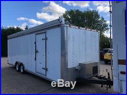 Large American Race Car Trailer 24' x 8' with Full G&H Awning
