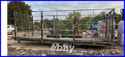 Large Cage TRAILER 24ft by 7.4ft 3.5 ton Twin car trailer Van Camper project