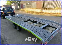 Large Car/Van Transporter, Trailer Beaver Tail 2.6t, 16' x 6', 4'' Braked, Led