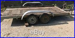 Large Heavy Duty Twin Axle Braked Tilt Bed Car Transporter Trailer