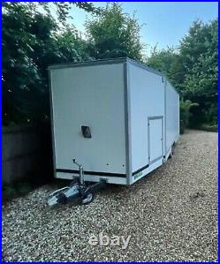 Large White Box Van Trailer Aircraft Trailer 6.8 metres long with electric winch