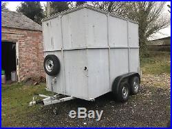 Large box trailer twin axle