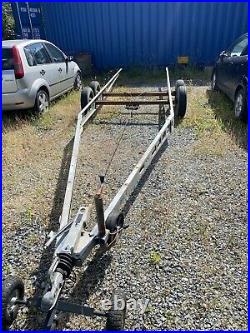 Large caravan chassis, trailer project, twin axle, braked