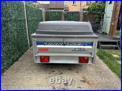 Lider Saragos general purpose/camping trailer with full size wheels and lid