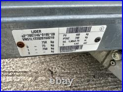 Lider Saragos general purpose/camping trailer with full size wheels and lid