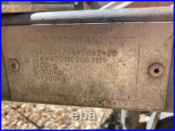Lightweight Woodford Car Trailer Good Condition
