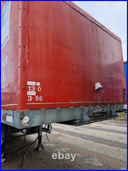 Lodge trailers step frame trailer with cabin