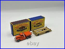 MATCHBOX LESNEY 15 & 16 A DIAMOND T PRIME MOVER AND TRAILER Boxed